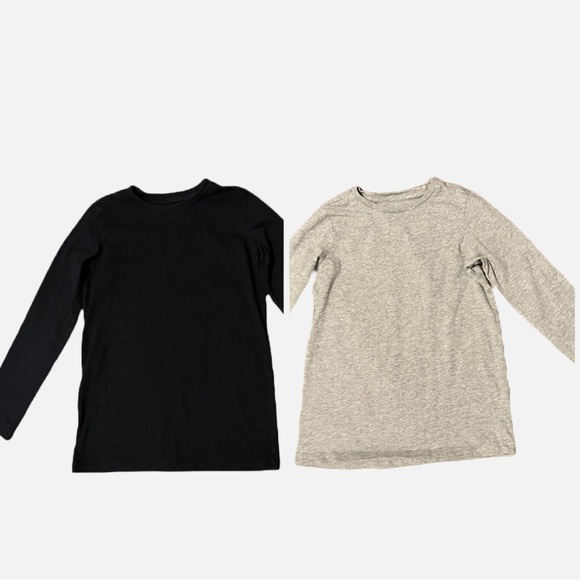 Primary Other - 🖤 Primary | Lot of 2 | The Long Sleeve Slim Tee | Black & Gray | Size 8-9